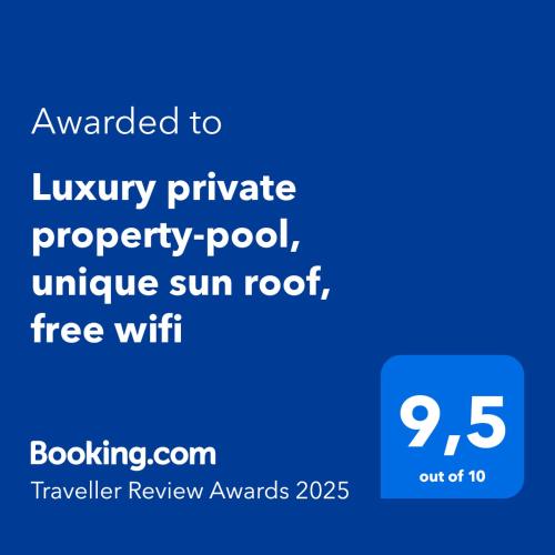 Luxury private property pool unique sun roof free wifi in Unknown City, Portugal