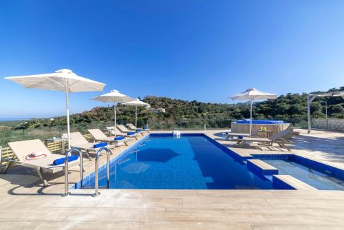 Etesians Villa Heated Pool & SPA Whirlpool Bbq by Thinkvilla — 4-Star Luxury Hotel in Georgioupolis, Greece