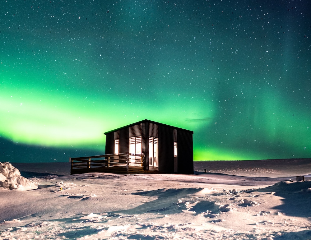 Afternoon Cottages in Unknown City, Iceland