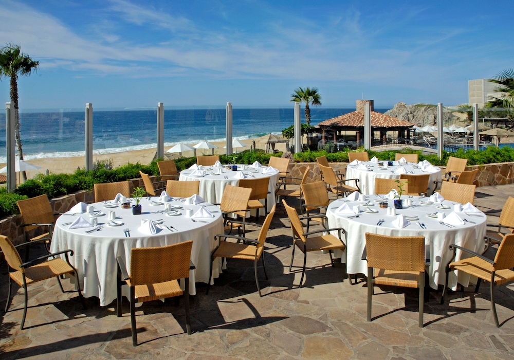 Outdoor banquet area