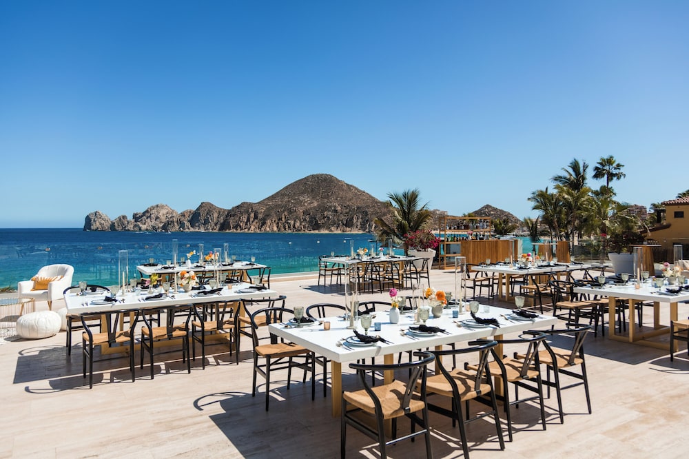 Outdoor banquet area