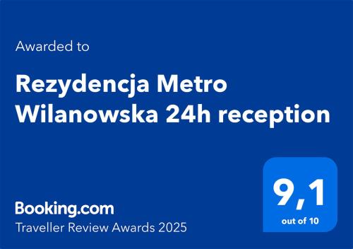 Rezydencja Metro Wilanowska 24h reception — 4-Star Luxury Hotel in Warsaw, Poland