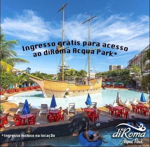 Apartamento Espetacular com acesso ao diRoma Acqua Park — 4-Star Luxury Hotel in Caldas Novas, Brasil