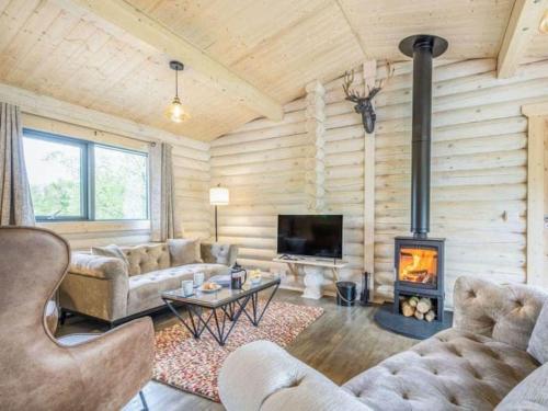 Treetops Luxury Log Cabin Hot tub BBQ & Sauna — 4-Star Luxury Hotel in Dalbeattie, United Kingdom