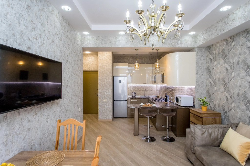 1BR apartment Panoramic City View Vake District Self Check in Free WiFi