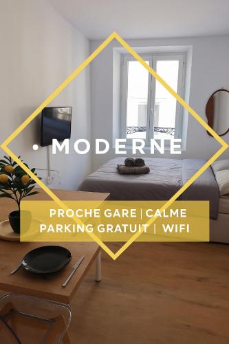 Studio Neuf Et Moderne St Die Calme Wifi 2 Min Gare Parking Gratuit Proche - carbon neutral hotel in Unknown City