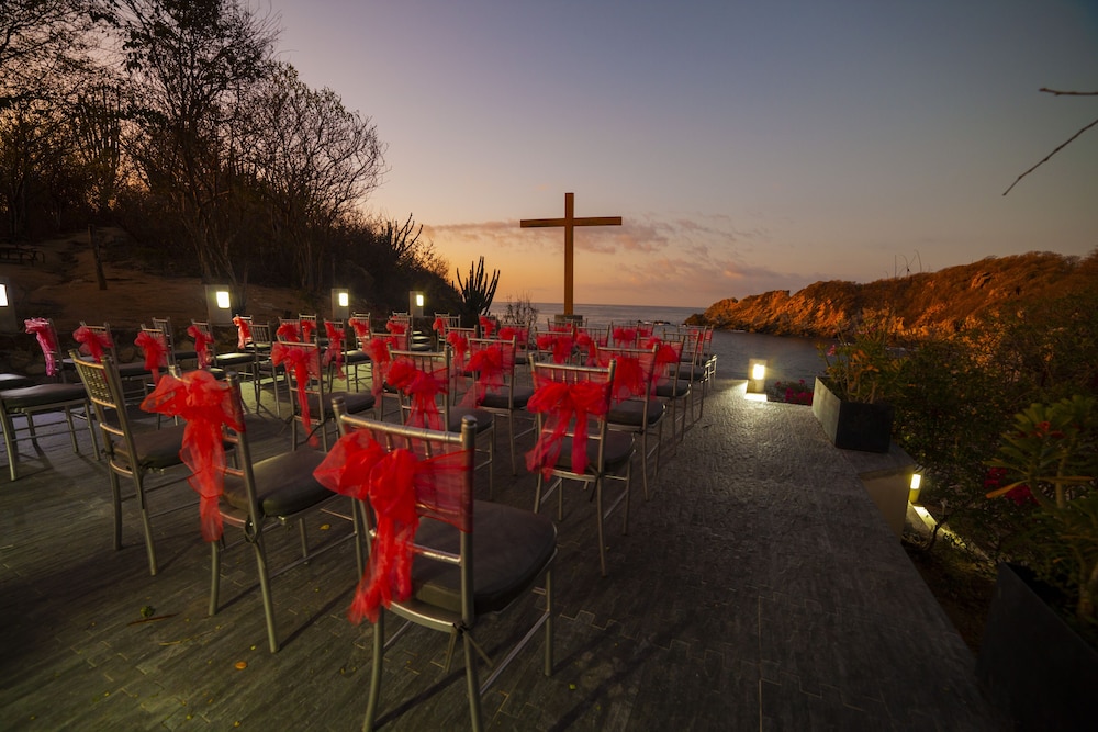 Outdoor wedding area