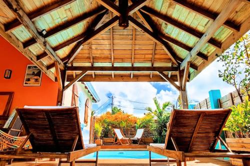Villa Anolis Sainte Luce piscine vue mer 4 — 4-Star Luxury Hotel in Sainte-Luce, Martinique