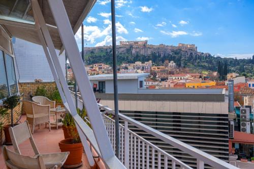 Urban loft with balcony across the Acropolis — 4-Star Luxury Hotel in Athens, Greece