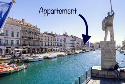 Duplex Climatise Cadre Royal in Sete, France