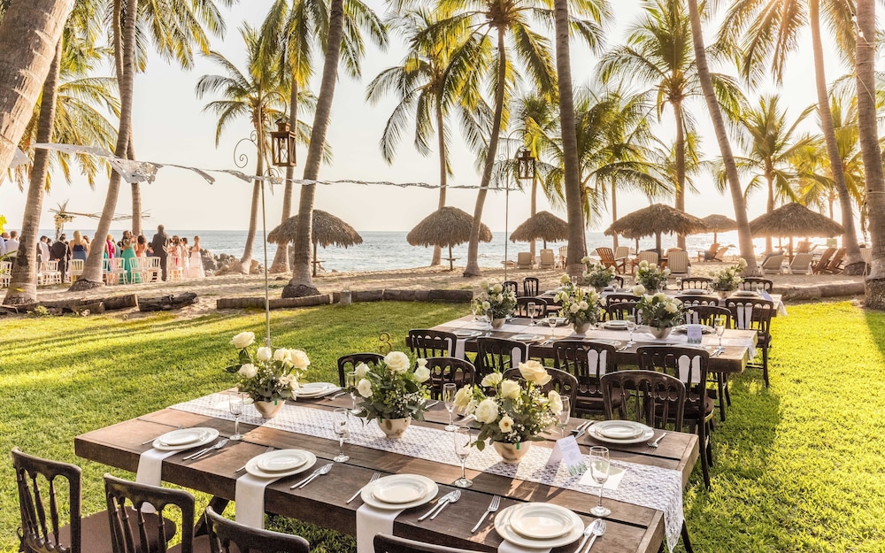 Outdoor wedding area