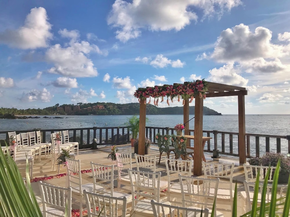 Outdoor wedding area