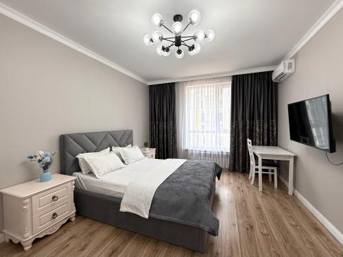 Stylish Raimbek11 Residence 1BR nearby metro & drinking water as a gift — 4-Star Luxury Hotel in Almaty, Kazakhstan