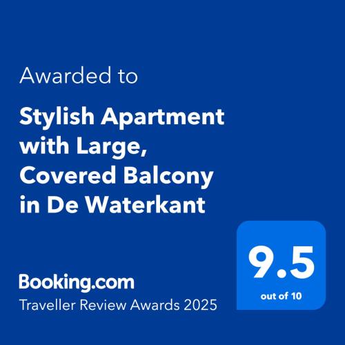 Stylish Apartment with Large Covered Balcony in De Waterkant