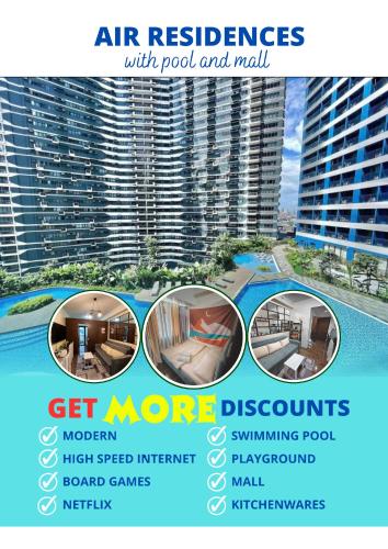 Apartment Condo in Air Residences Makati wifi Netflix Disney pool & mall — 4-Star Luxury Hotel in Manila, Philippines