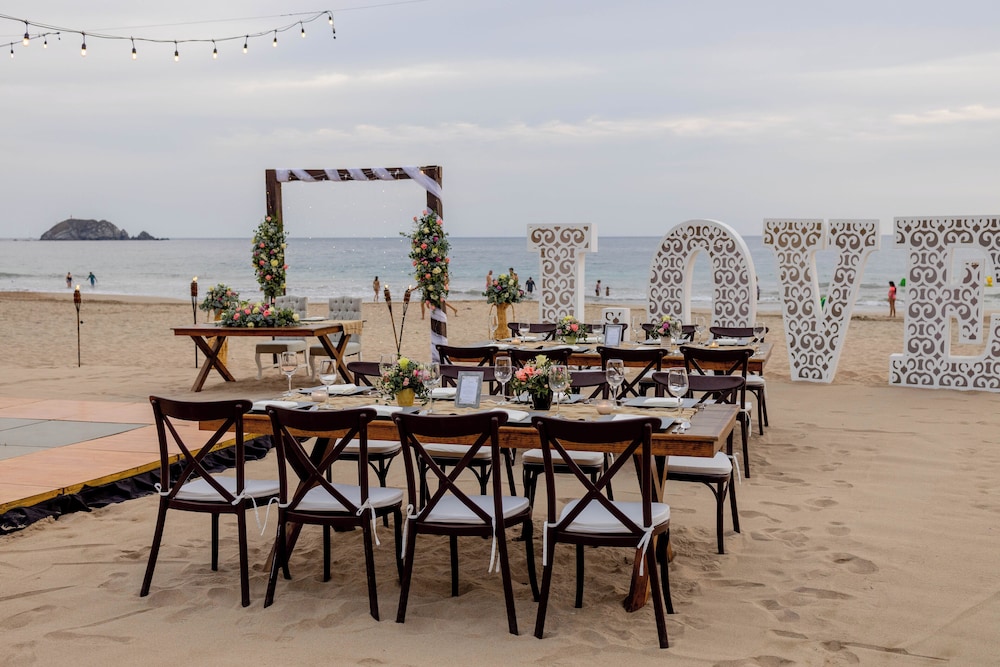 Outdoor wedding area