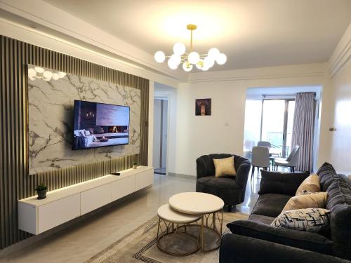 Celestial Modernly Furnished Two Bedroom Apartment With Amazing City Views Heated Swimming Pool Children Playground Ample Private Parking Space And Rooftop Chill Spot