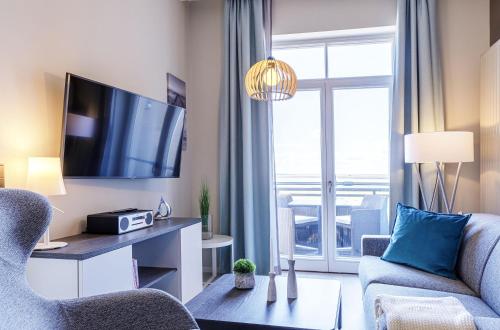 Ostseestern 5 Sterne Ferienwohnung mit Südbalkon am Bodden — 4-Star Luxury Hotel in Wustrow, Germany