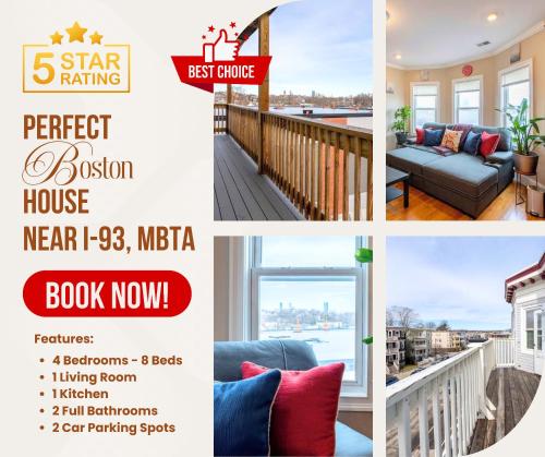 90 4BR Dorchester Sleek Apt near Marina Bay — 4-Star Luxury Hotel in Boston, United States