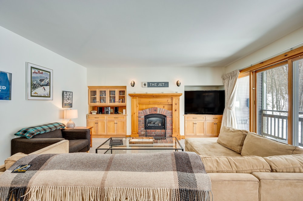 Ski In Resort Family Condo with Deck at Jay Peak - featured photo
