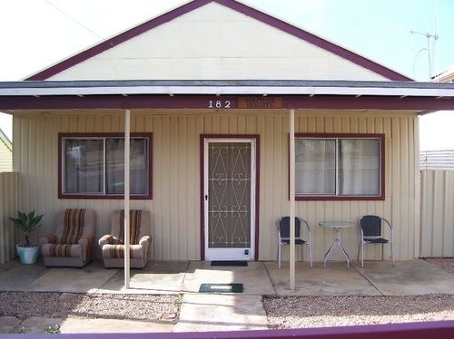 Aussie Bacon and Eggs Cottages in Broken Hill, Australia