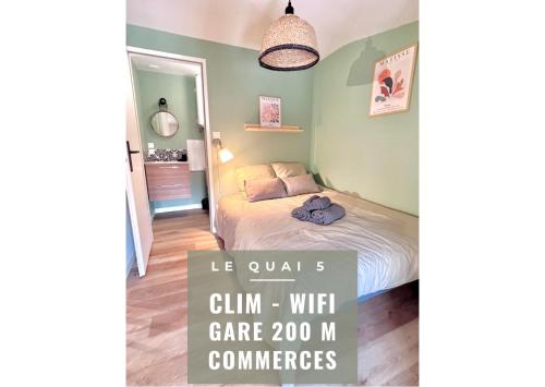 Le Quai 5 Studio Neuf Calme Clim Wifi Gare À 200M in Agen, France