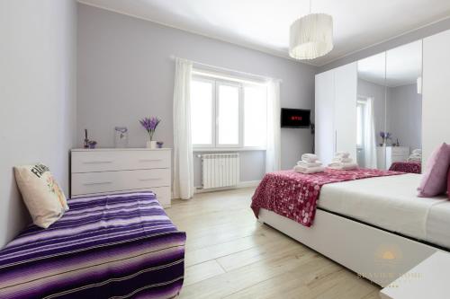 Sea View Rome Luxe Stay 7 pax 2 baths 100mt from the sea A C terrace — 4-Star Luxury Hotel in Lido Di Ostia, Italy