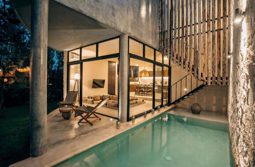 Jungle Boho Villa Private Pool Concierge 6B — 4-Star Luxury Hotel in Tulum, Mexico