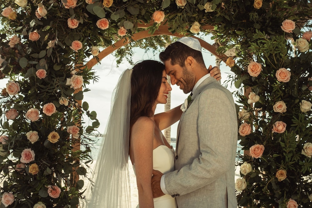 Outdoor wedding area