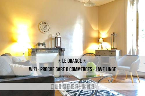 Le Orange Confort Wifi Entre Gare Et Centre in Quimper, France