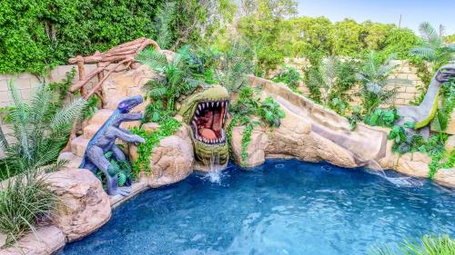 Bomb Dot Com with Dinosaur Waterslide in Indio, United States