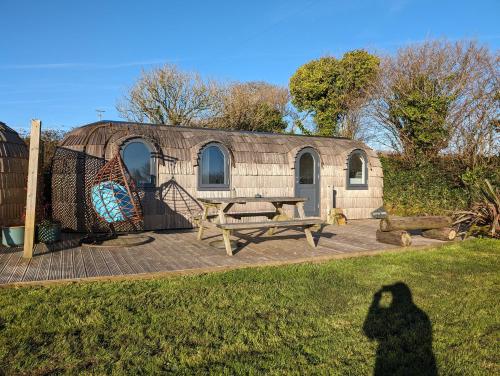 Clotted Cream Lydcott Glamping Cornish Sea Views in Looe, United Kingdom
