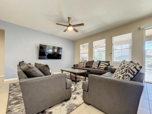 Solterra Resort Davenport FL Clubhouse Area 7 Bedroom 6 Bath Home with Private Pool Spa Lazy River 20 min from Disney - photo 60