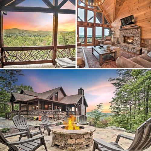 Long Range Views Game Room Fire Pit Pets — 4-Star Luxury Hotel in Blue Ridge, United States