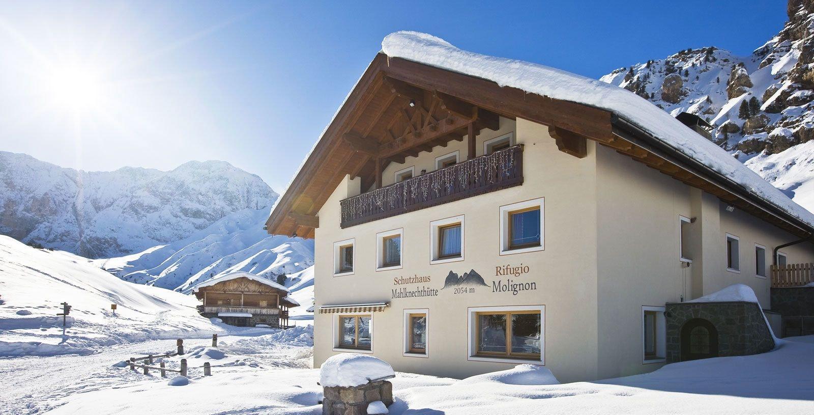 Mahlknechthuette Seiseralm in Castelrotto, Italy