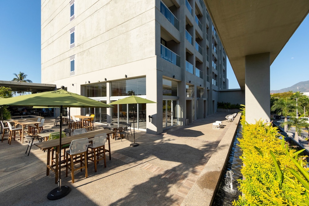 Outdoor banquet area