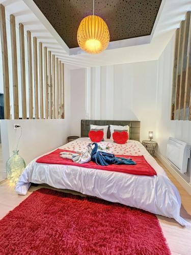 Love Room Avec Jacuzzi Lit King Size — Saint Etienne