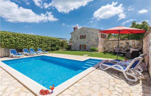 Three Bedroom Holiday Home In Regulici — 4-Star Luxury Hotel in Barban, Croatia