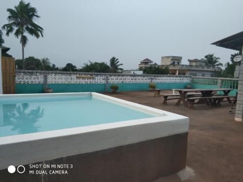 Bougainvilliers in Lome, Togo