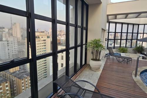 Apart Hotel com linda vista no Jardins in Sao Paulo, Brasil