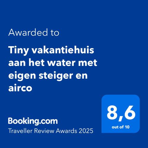 Tiny vakantiehuis aan het water met eigen steiger en airco — hotel in Kampen