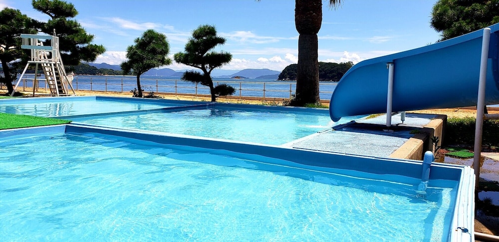 Washuzan under electrostatic hotel in Kurashiki, Japan