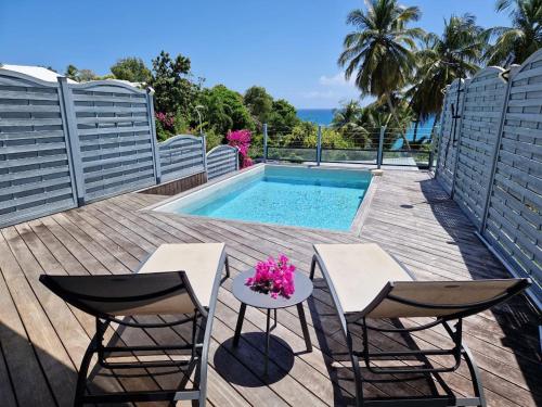 Piscine privée Vue mer Proche plages Villa Marbella — 4-Star Luxury Hotel in Le Gosier, Guadeloupe