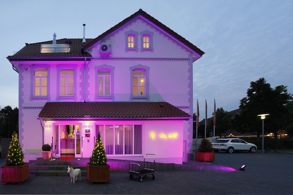 Front of property - evening/night