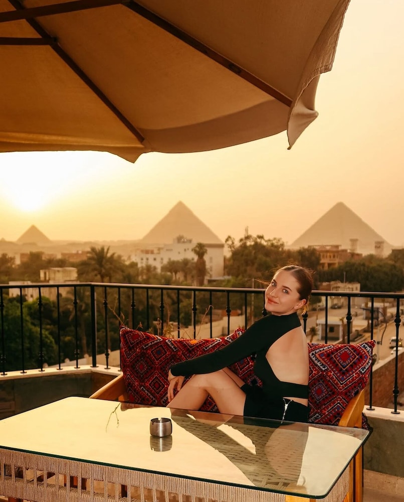 Almas Pyramids View in Giza, Egypt