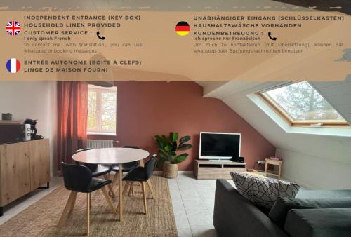 Le Paisible Wifi Parking 4 Personnes Proche Center Parc Acces Direct N4 - carbon neutral hotel in Unknown City