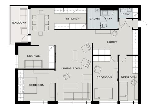 Santa's Luxury City Apartment 1 — 4-Star Luxury Hotel in Rovaniemi, Finland