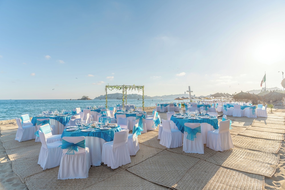 Outdoor wedding area