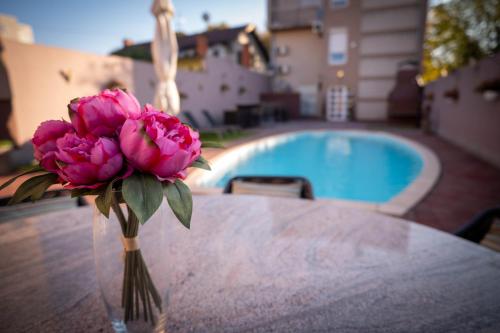 Penthouse Secret Rose with pool jacuzzi sauna private garage entry with pin 0 24h — 4-Star Luxury Hotel in Slavonski Brod, Croatia