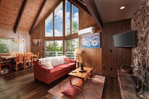 Classic AFrame Fireplace GameRoom 2 Decks View in Lake Arrowhead, United States